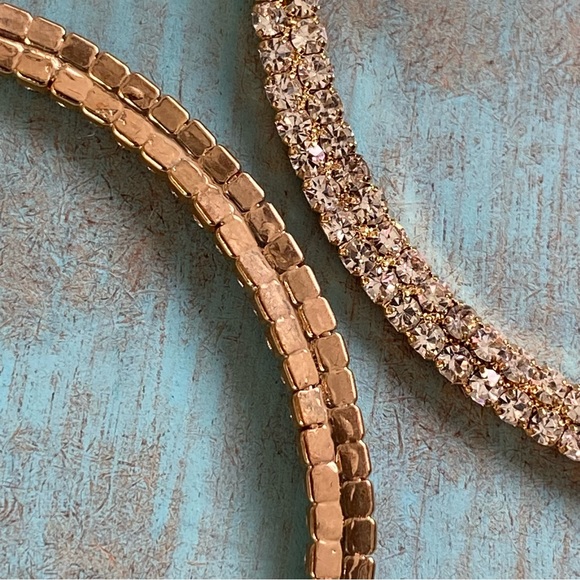 Bebe Large Hoop Diamond Earrings NWT - Picture 6 of 17